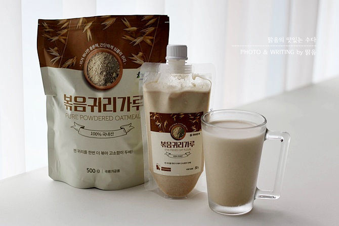 슈퍼푸드 귀리효능, 구수하고 맛있는 청아한끼 볶음귀리가루