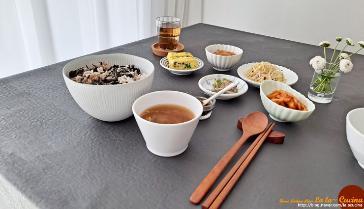 잡곡 넣은 곤드레나물밥 만드는법 부추 양념장