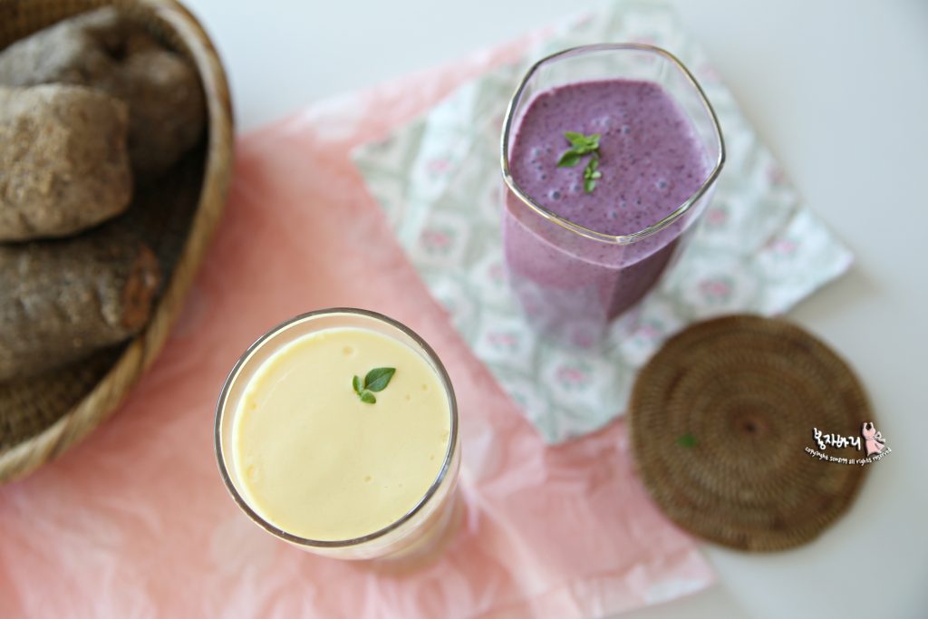 둥근 마 요리, 깜짝 속을 맛 마주스 만들기