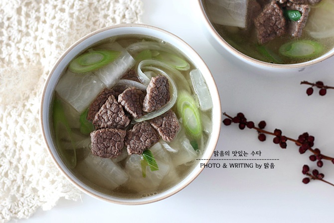 백종원 소고기무국, 시원하고 감칠맛 돋는 국물 소고기요리-내장산정읍한우