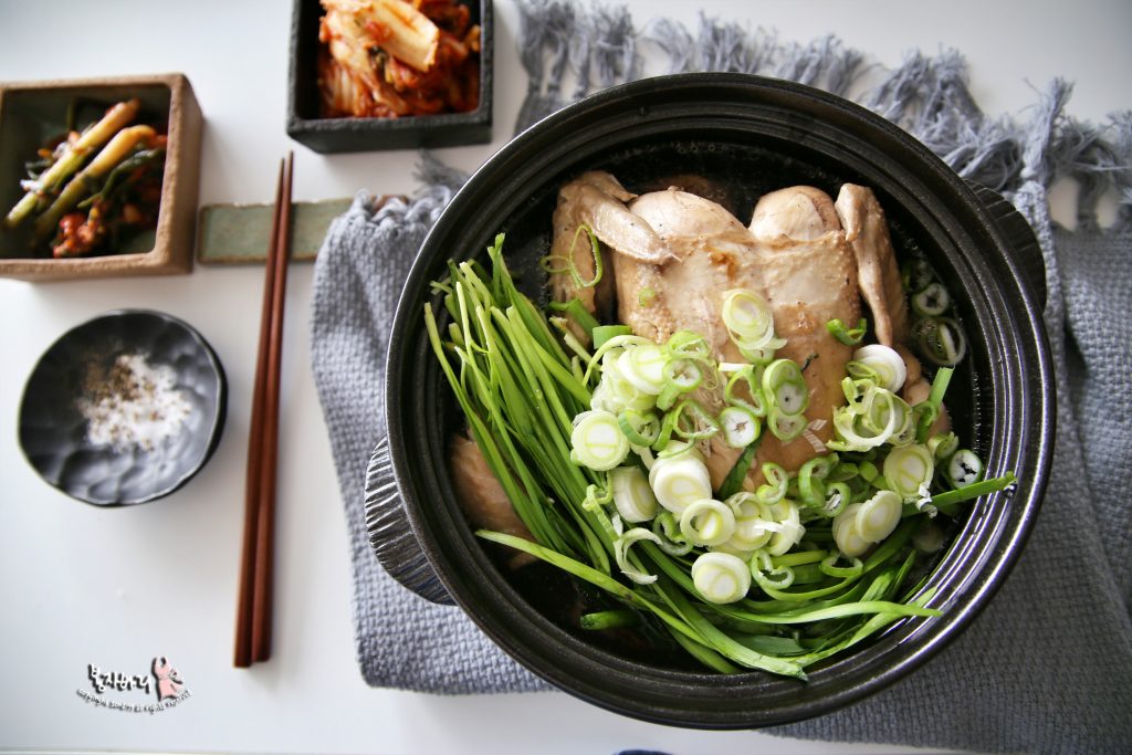 한방삼계탕, 쌍화차 한포 넣고 압력솥 삼계탕 끓이는 법