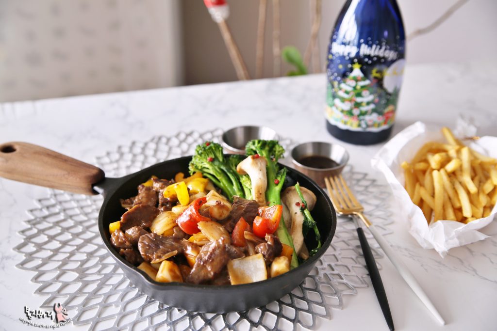 찹스테이크 만들기 소스까지 간단해 #홈파티메뉴-내장산정읍한우