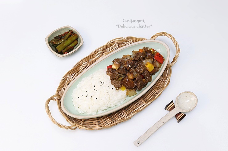 찹스테이크덮밥 한그릇요리 집밥-내장산정읍한우