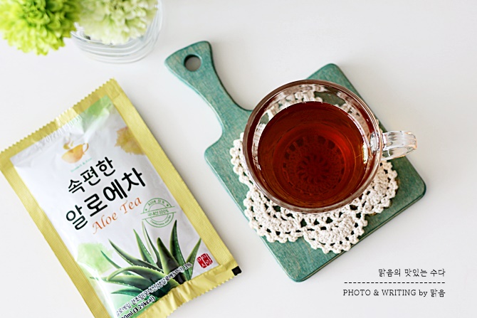 하루 동안 진하게 우려 만든 속편한 알로에차