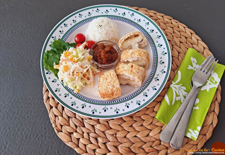 에어프라이어 돈까스 굽기 푸드하다 치즈돈까스