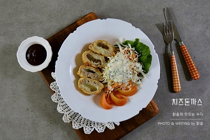 돈까스 에어프라이어 맛있게 굽는 팁,푸드하다 통 치즈돈까스