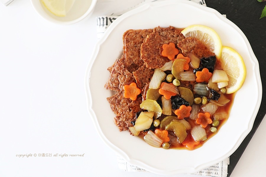 누룽지탕수육, 바삭 새콤달콤 간식으로 굿!