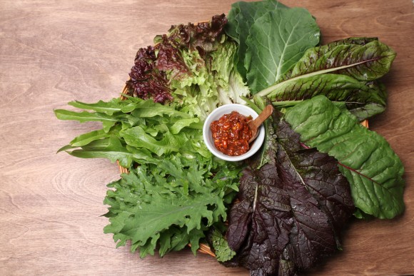 홈메이드 쌈장 만들기 - 유기농쌈채소 쌈밥 먹어요.