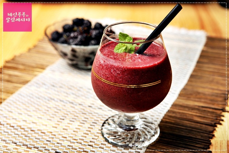 보라색 보석같은 2021 햇오디로 만드는 트리플베리믹스~ with 정읍단풍미인쇼핑몰 황토뽕농장 / 오디활용법/오디요리