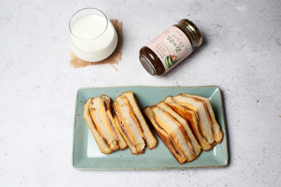 몬테크리스토 샌드위치 - 알로에잼 넣고 만들기