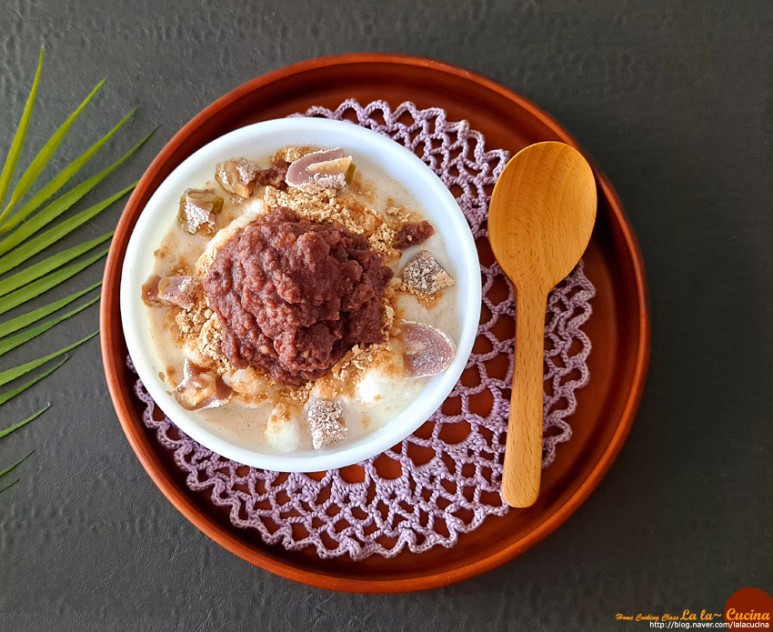 집에서 우유빙수 만들기 빙수기계없이 옛날 미숫가루로~