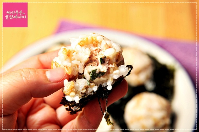 참치마요귀리주먹밥 비법 재료 한가지 더 넣어 더 맛있게 만드는 법 /귀리요리 /도시락