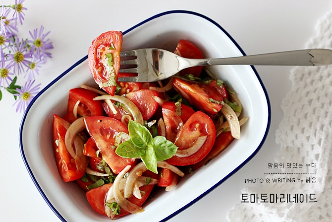 토마토 마리네이드, 산뜻한 토마토 샐러드 요리