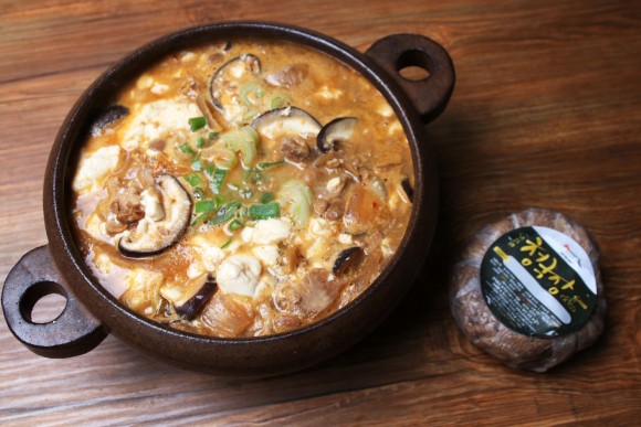 순두부청국장 - 청국장 넣고 순두부찌개