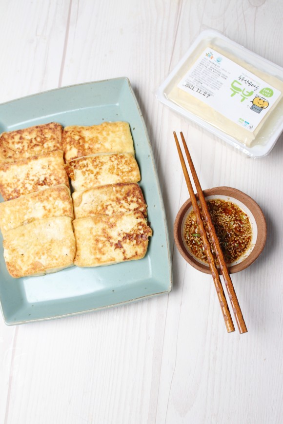 들기름 두부구이 - 간단한 두부요리