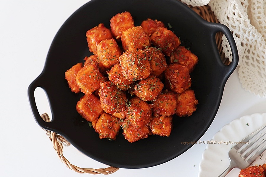 두부강정 만드는법! 맛있는 간식 두부요리~