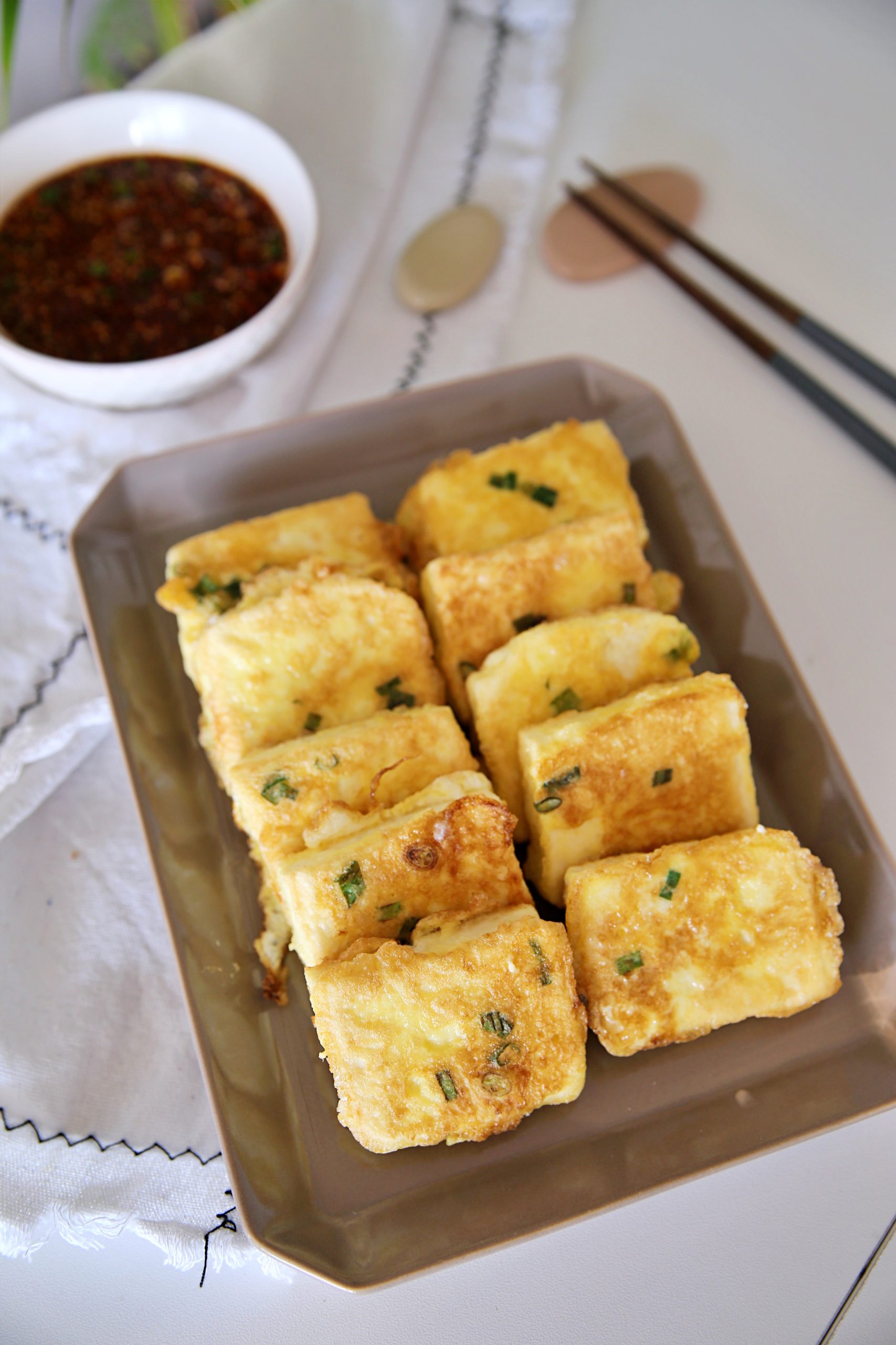 계란 두부부침 만드는법 두부전 꿀팁 양념장까지(아침반찬)