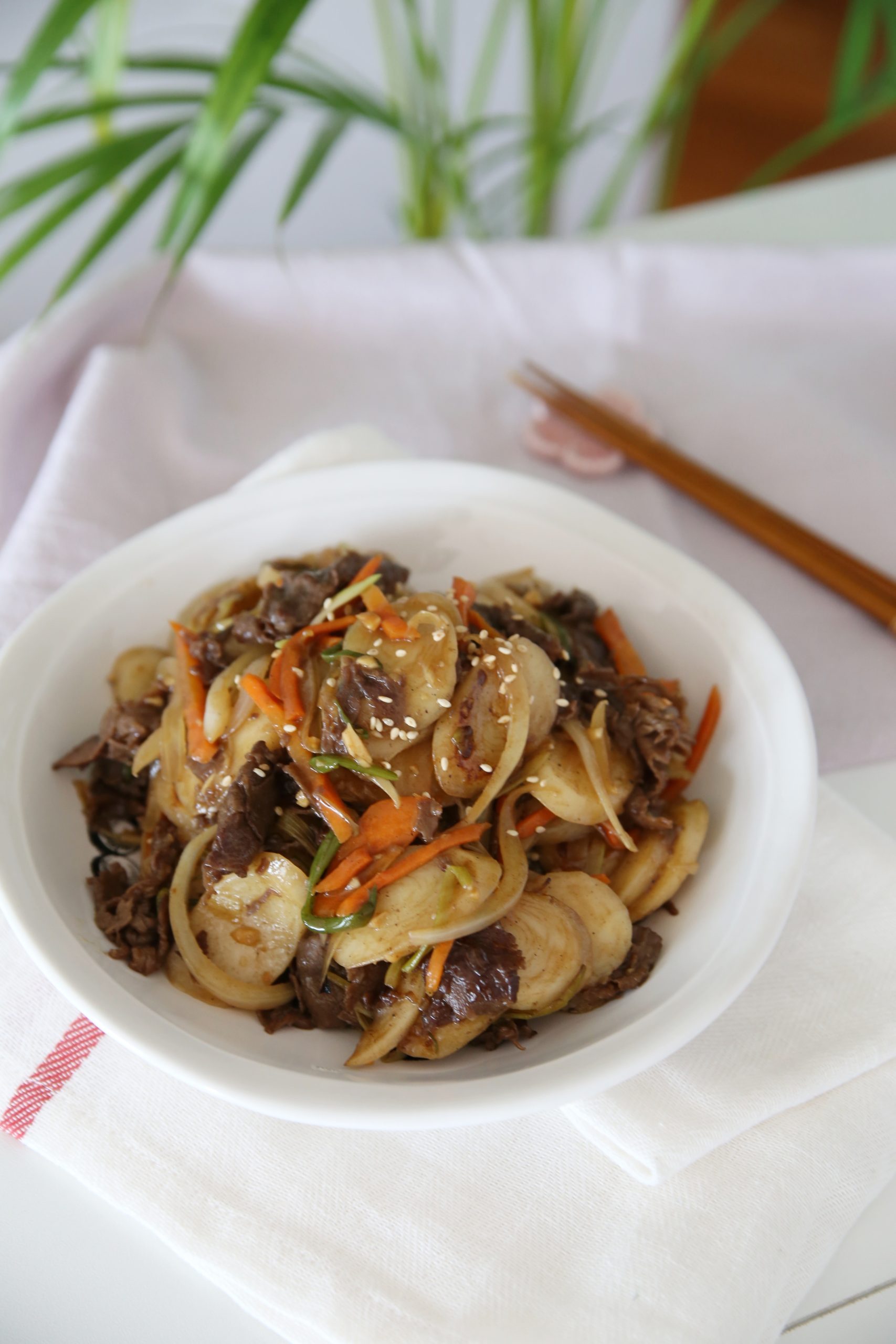 궁중떡볶이 고급스런 맛 아기 간장떡볶이 레시피 (떡국떡요리)