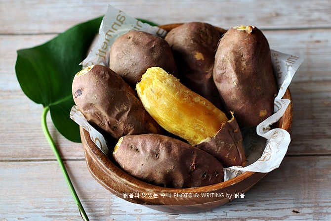 겨울간식 에어프라이어 고구마, 촉촉한 고구마굽기 온도와 시간