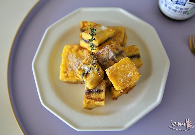 프렌치토스트 만들기 블루베리잼 넣은 계란식빵 백종원 프렌치토스트 레시피