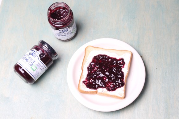 무농약 떠먹는 블루베리잼, 블루베리토스트