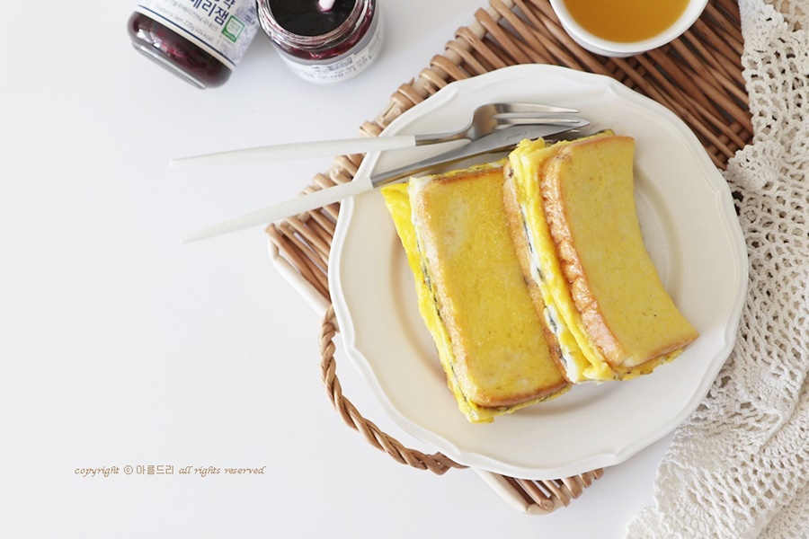 원팬토스트! 쉽고 맛나게~무농약 떠먹는 블루베리잼