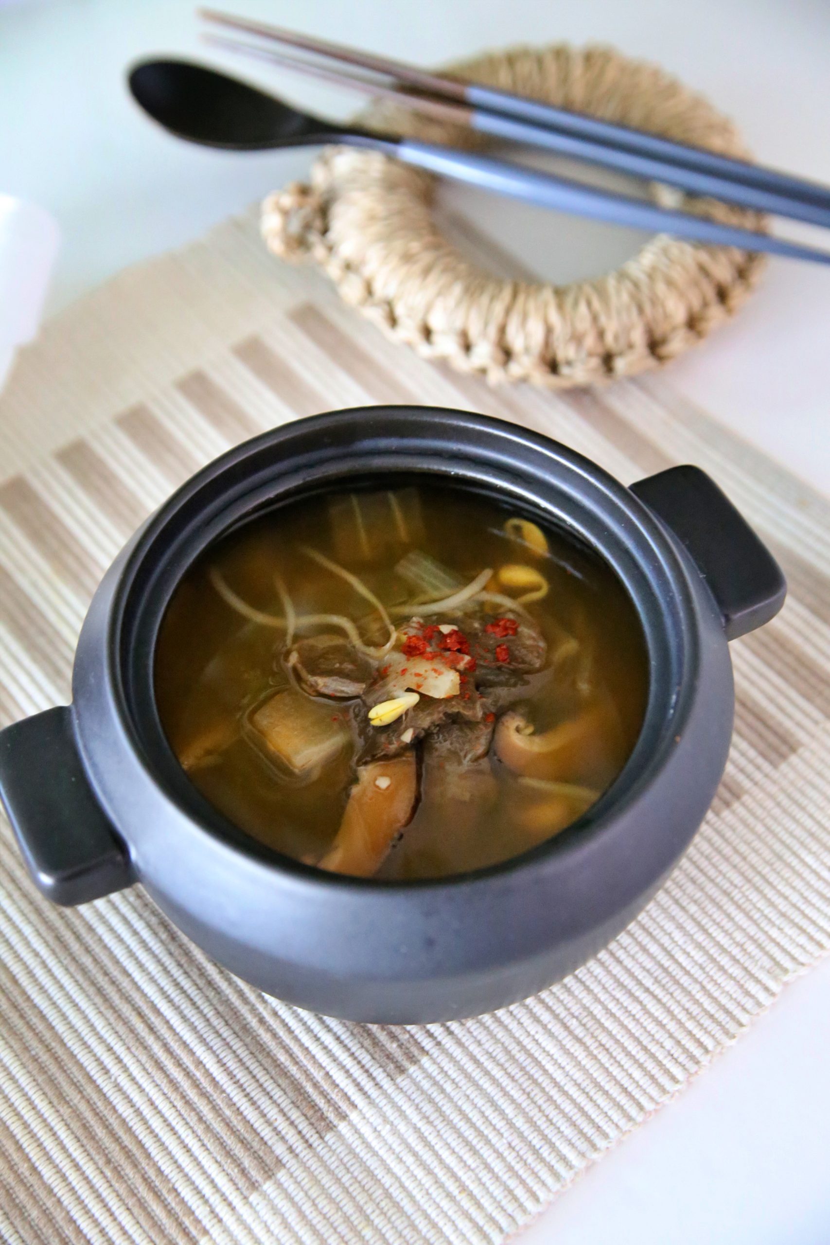 장터국밥 경상도식 얼큰한 소고기무국 소고기 국밥 만들기