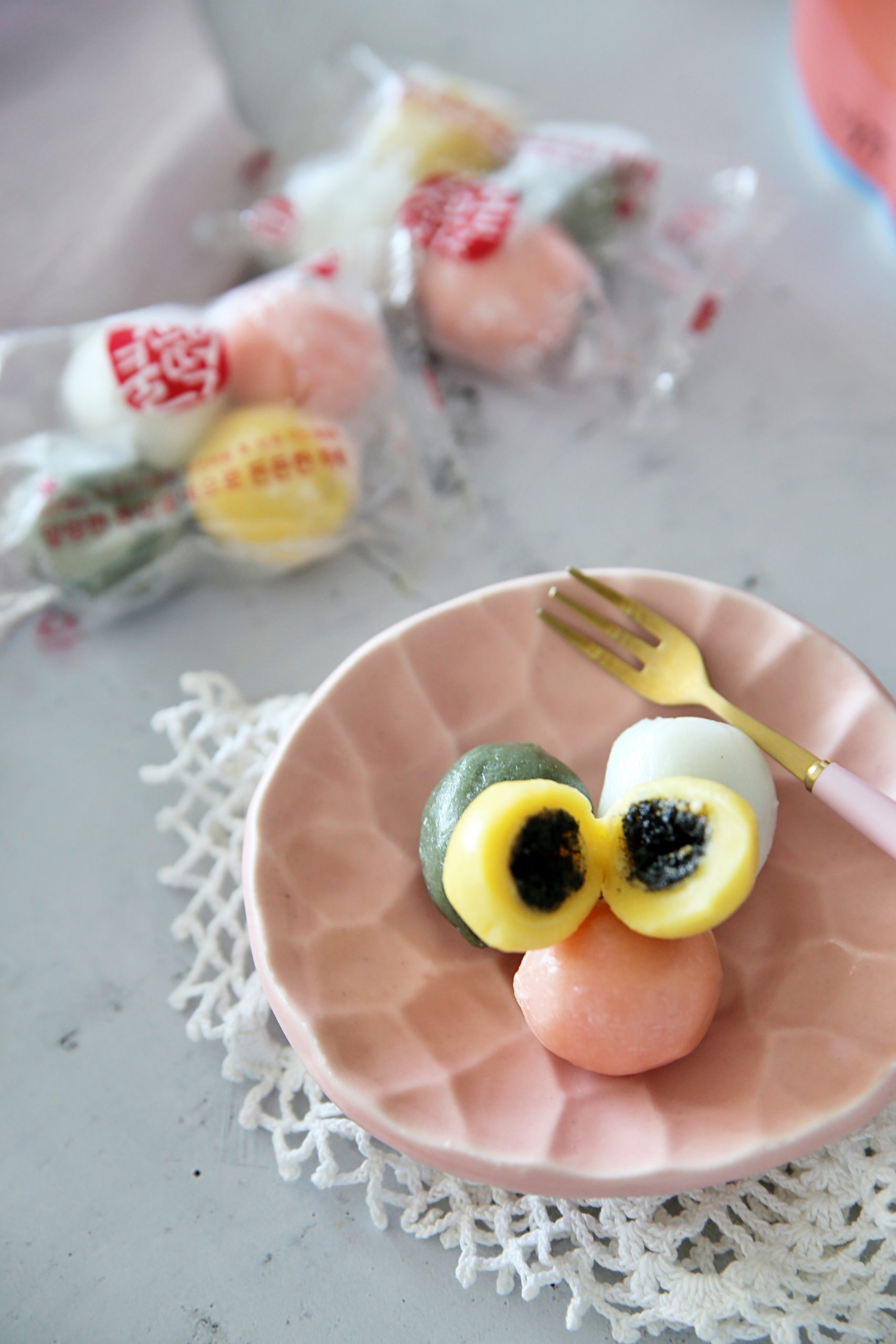 귀리새싹볼떡 건강간식 굳지않는 말랑말랑 한입쿨떡