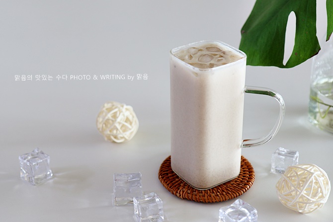 미숫가루 타는법, 여름 음료 미숫가루라떼