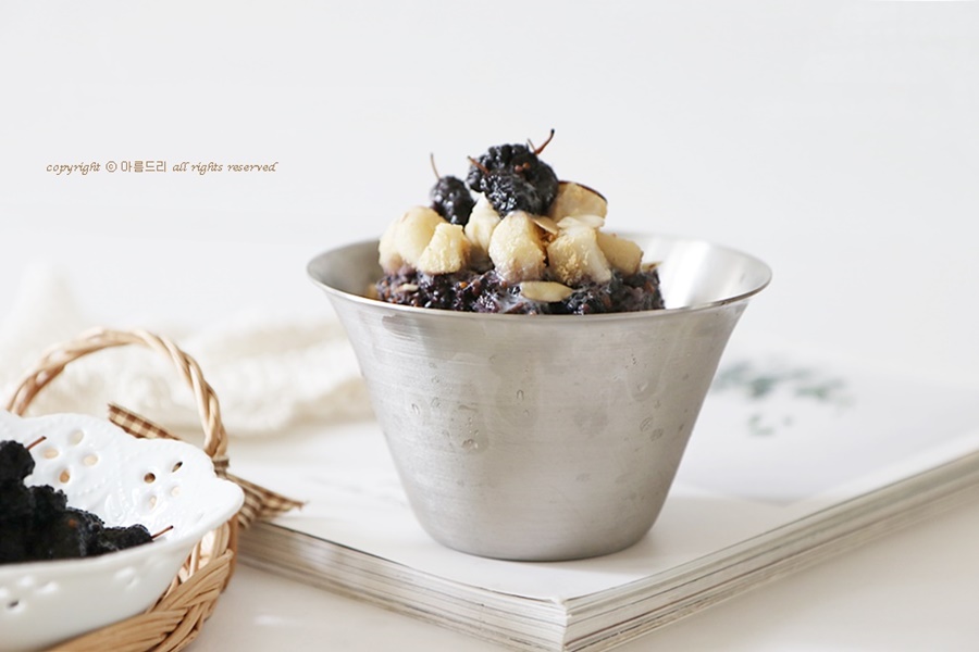 오디 우유빙수 만들기 ! 오디의 영양까지 함께 챙겨요~