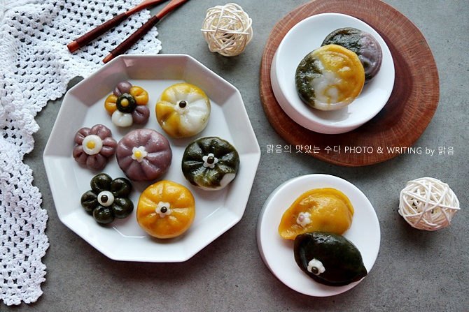 송편만들기, 송편 반죽 밀키트로 꽃송편 만드는 법