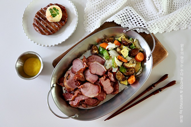 맛있는 훈제오리 에어프라이어&떡갈비 요리, 오리훈제 추석 선물세트