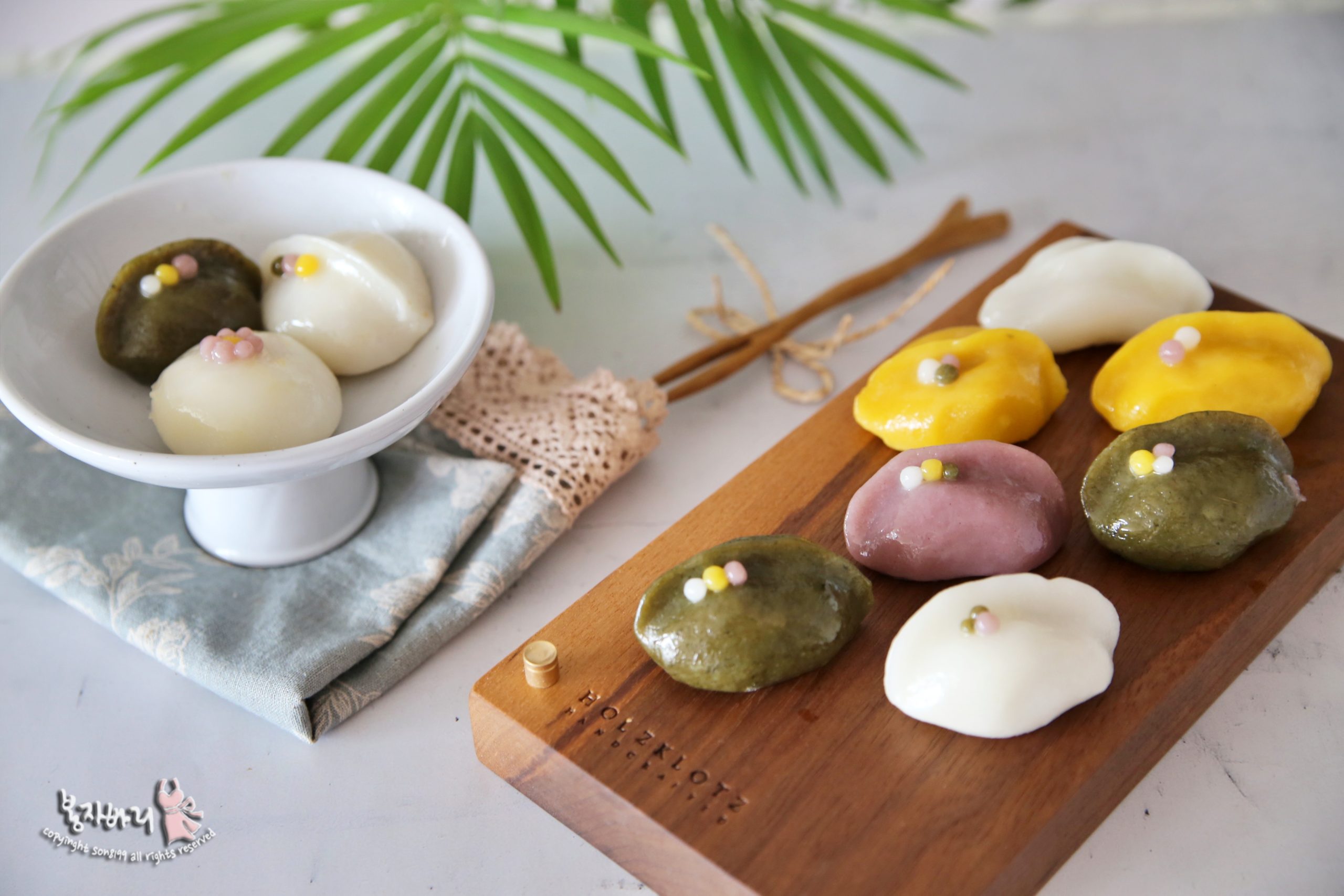 송편 만들기 추석 음식 떡 만들기