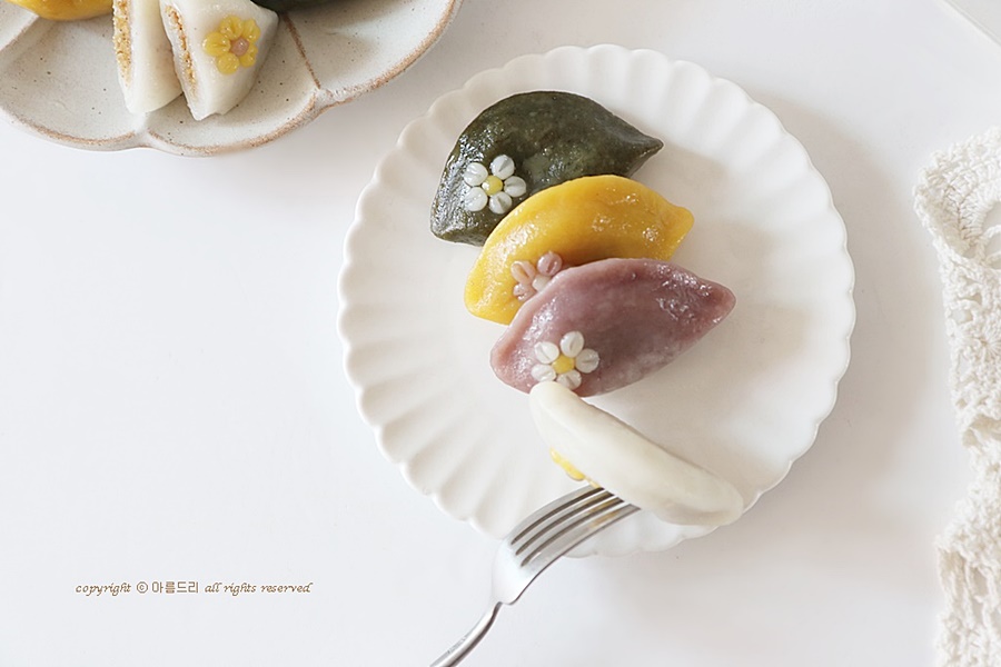 송편만들기! 4색 반죽 키트 세트로 손쉽게~