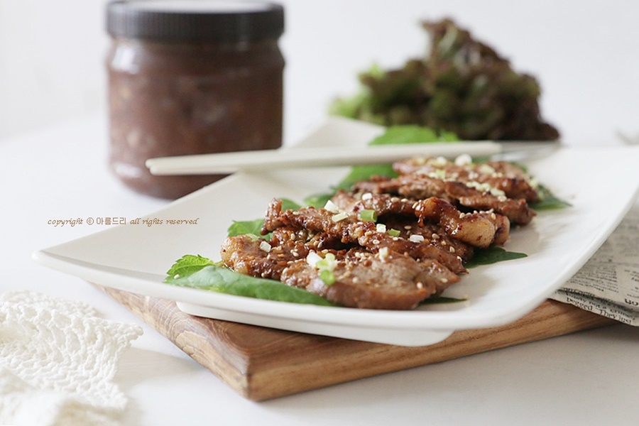 돼지목살 요리! 된장양념 돼지고기 구이 ~