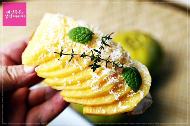 태추단감부르스게타 만드는 법 / 영양간식 / 단감오픈샌드위치 /단감요리