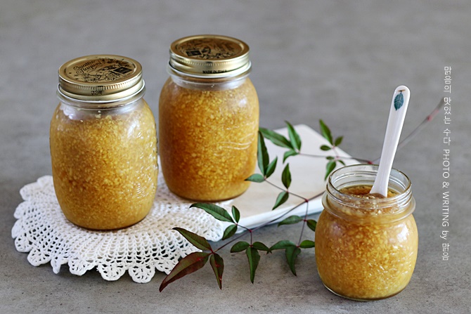 생강청 만들기, 깐생강으로 초간단 수제 생강청만드는법