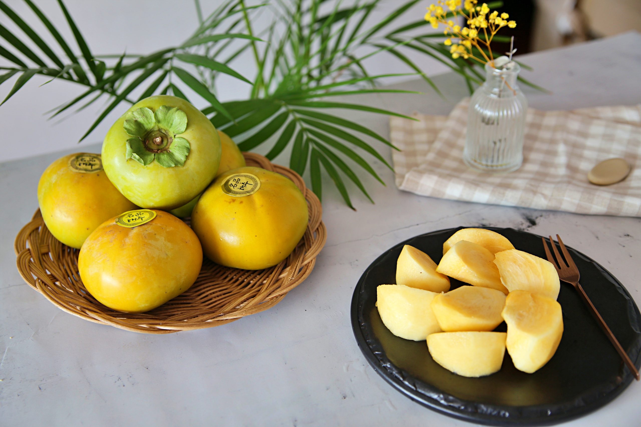 태추단감 떫은맛 없는 단감 10월제철과일 과일깎는법