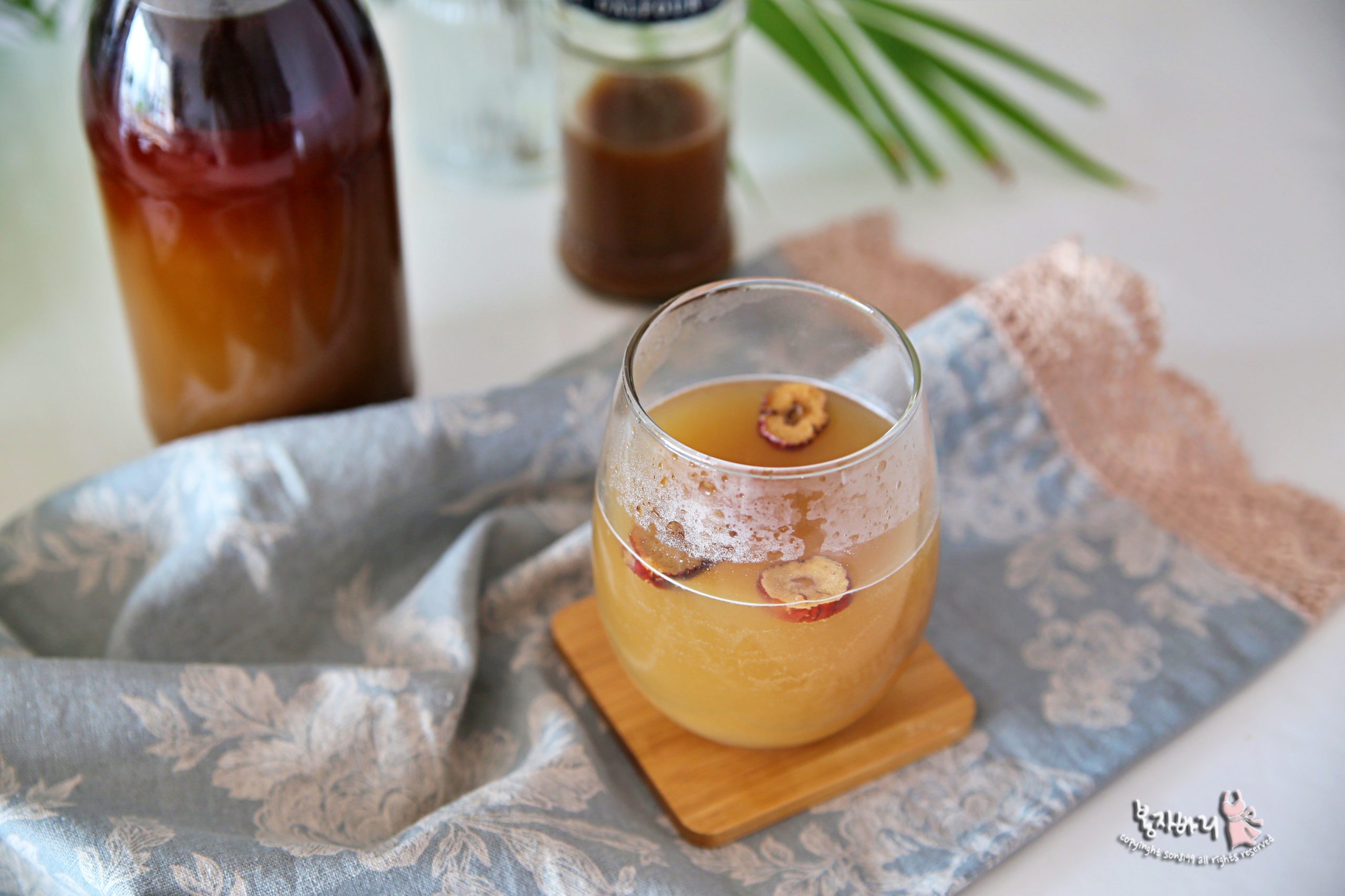 수제 생강청 만들기 생강술 생강차 레시피 배 생강청 효능