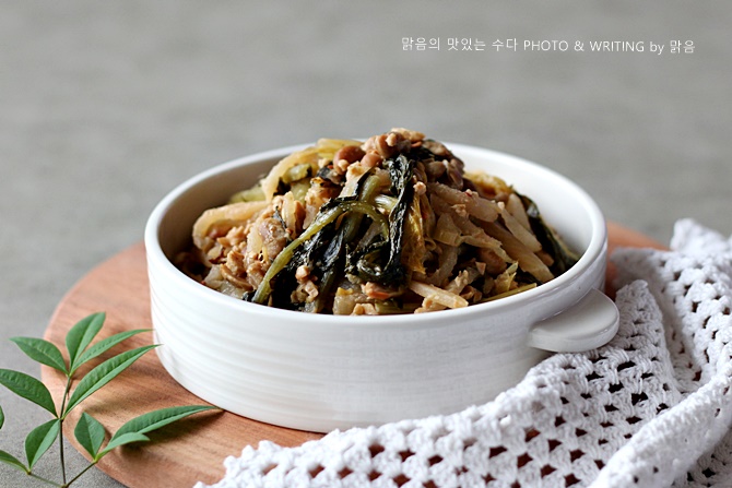 청국장 묵은지들기름볶음, 밥도둑 묵은지지짐 요리