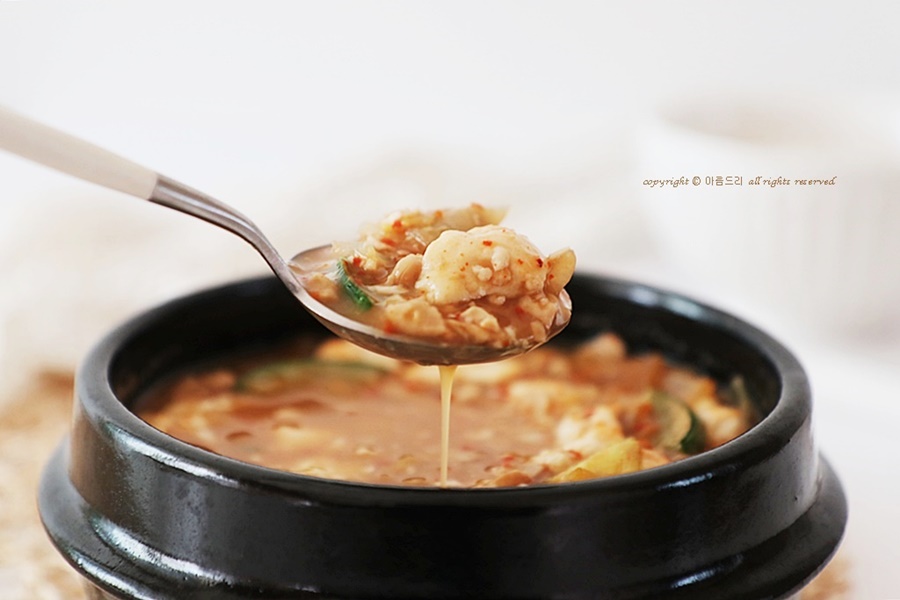 순두부 청국장 부드럽고 맛있게 끓이는법 ~ 청국장찌개 요리