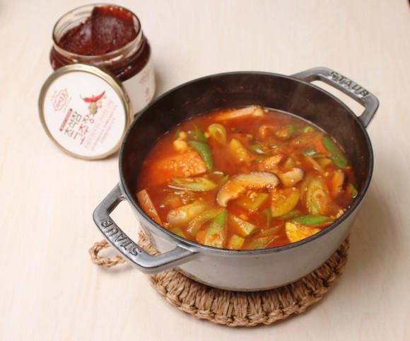 스팸고추장찌개, 만만한 고추장찌개 레시피