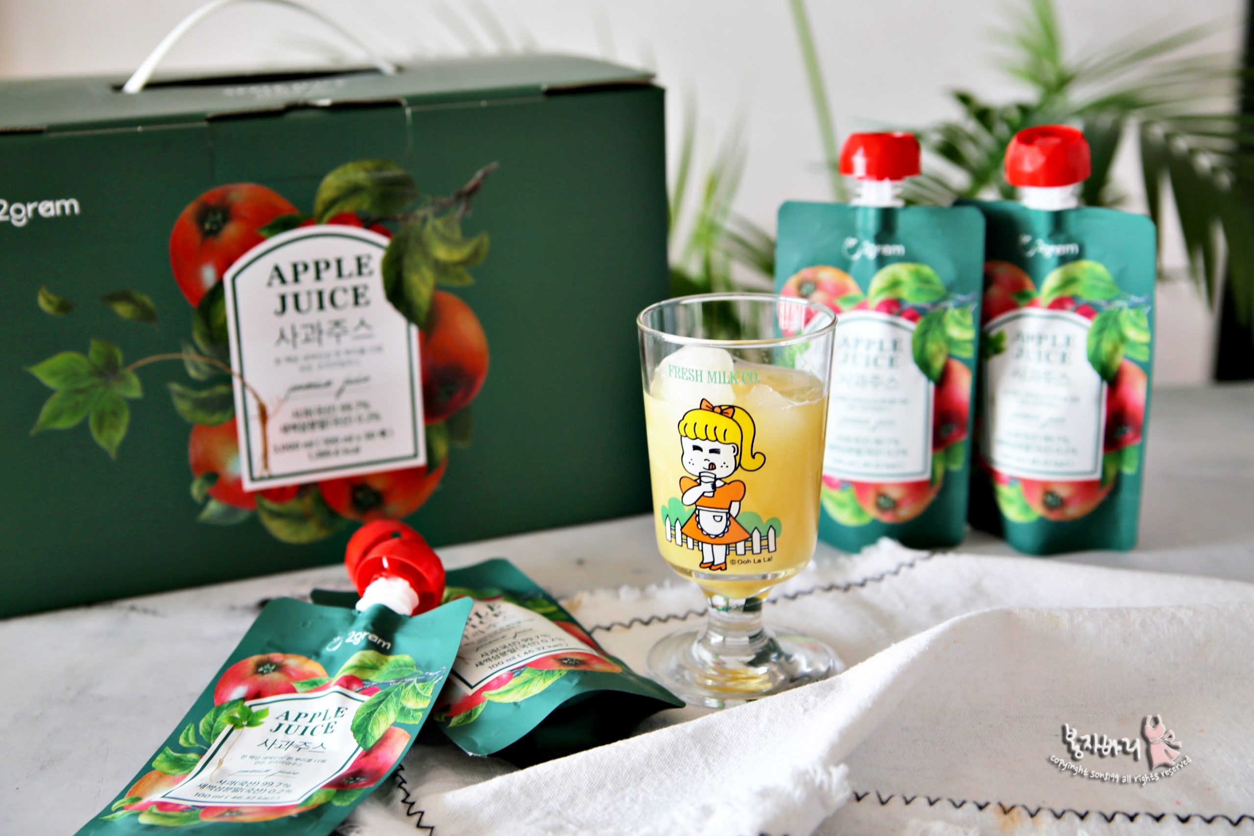 사과즙 2gram 새싹 사과주스 모메존푸드랩 과채주스