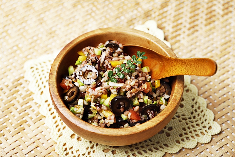 톡톡 터지는 맛이 좋은 든든한 샐러드! 현미샐러드 만드는 법 / 브라운라이스샐러드 /잡곡요리