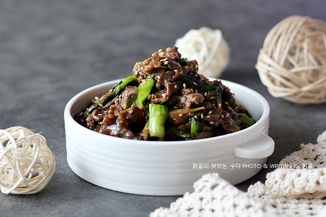 소고기청경채볶음, 소고기 굴소스볶음 요리