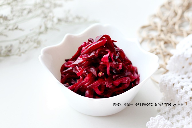 비트생채 만들기, 비트효능 밑반찬 레드 비트 먹는법