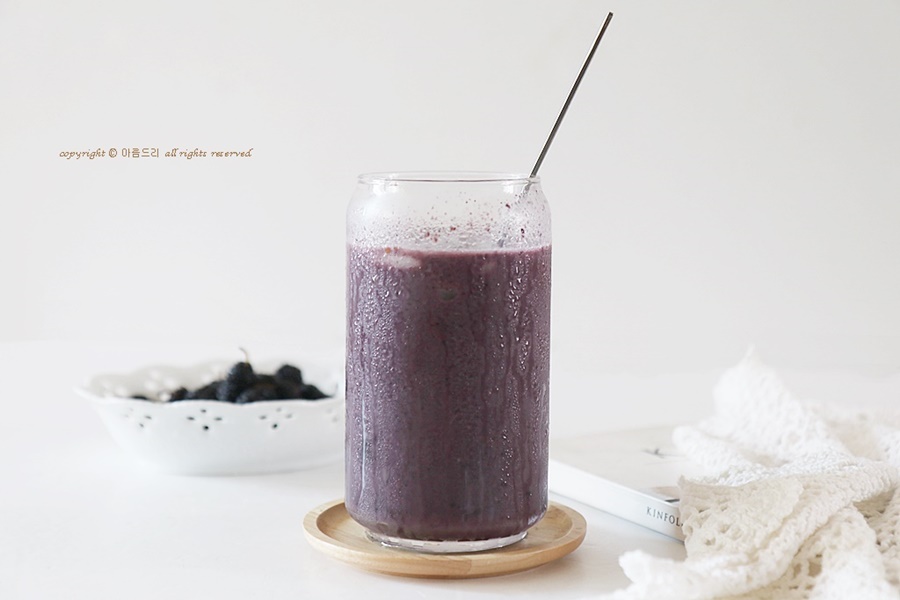 오디주스 만들기 오디라떼 뽕나무열매 !