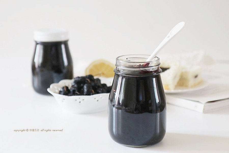 오디 쨈만들기 ! 뽕나무오디 오디먹는법 토종오디~