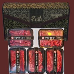 내장산정읍한우 /한우구이용5구세트1+,1++등심,채끝,살치,갈비살,치마살 각각 500g.총2.5kg
