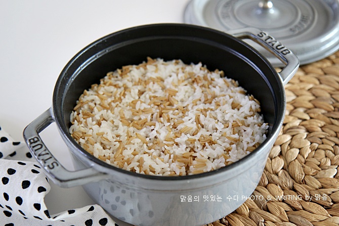 귀리밥짓기, 인덕션 냄비밥 하는법 누룽지 만드는법 귀리효능